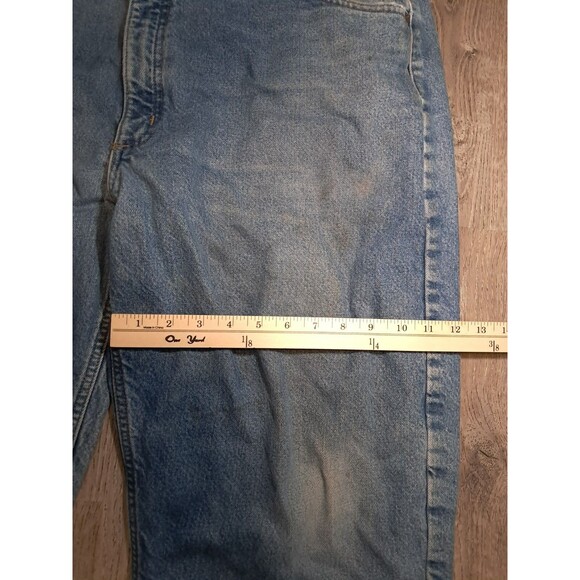 Carhartt Jeans Mens 42x32 Medium Blue Denim Relaxed Fit Liner 100% Cotton - Picture 8 of 11